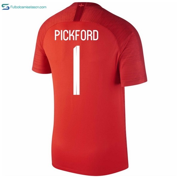 Camiseta Inglaterra 2ª Pickford 2018 Rojo